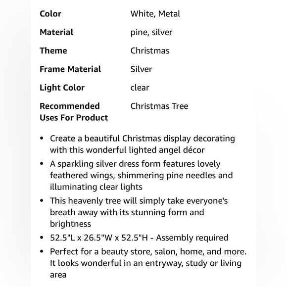 Absolutely beautiful Vixen Angel Tree - Picture 5 of 5